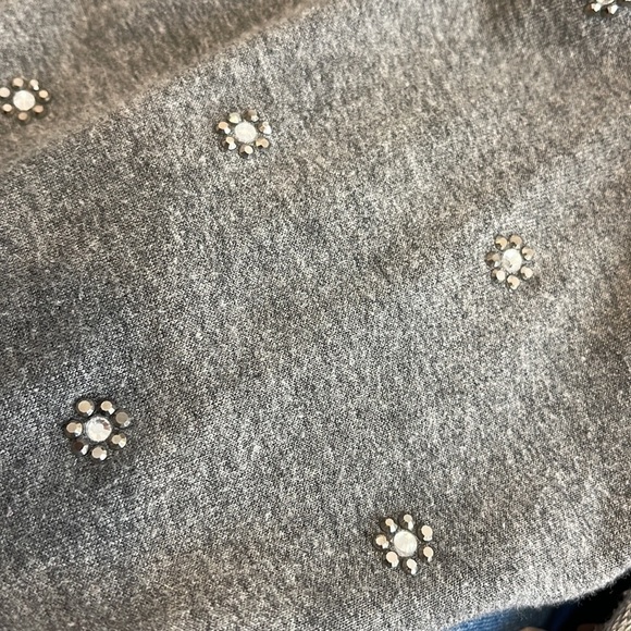 Baily 44 Flower Studded Long Sleeve Top - Picture 3 of 5